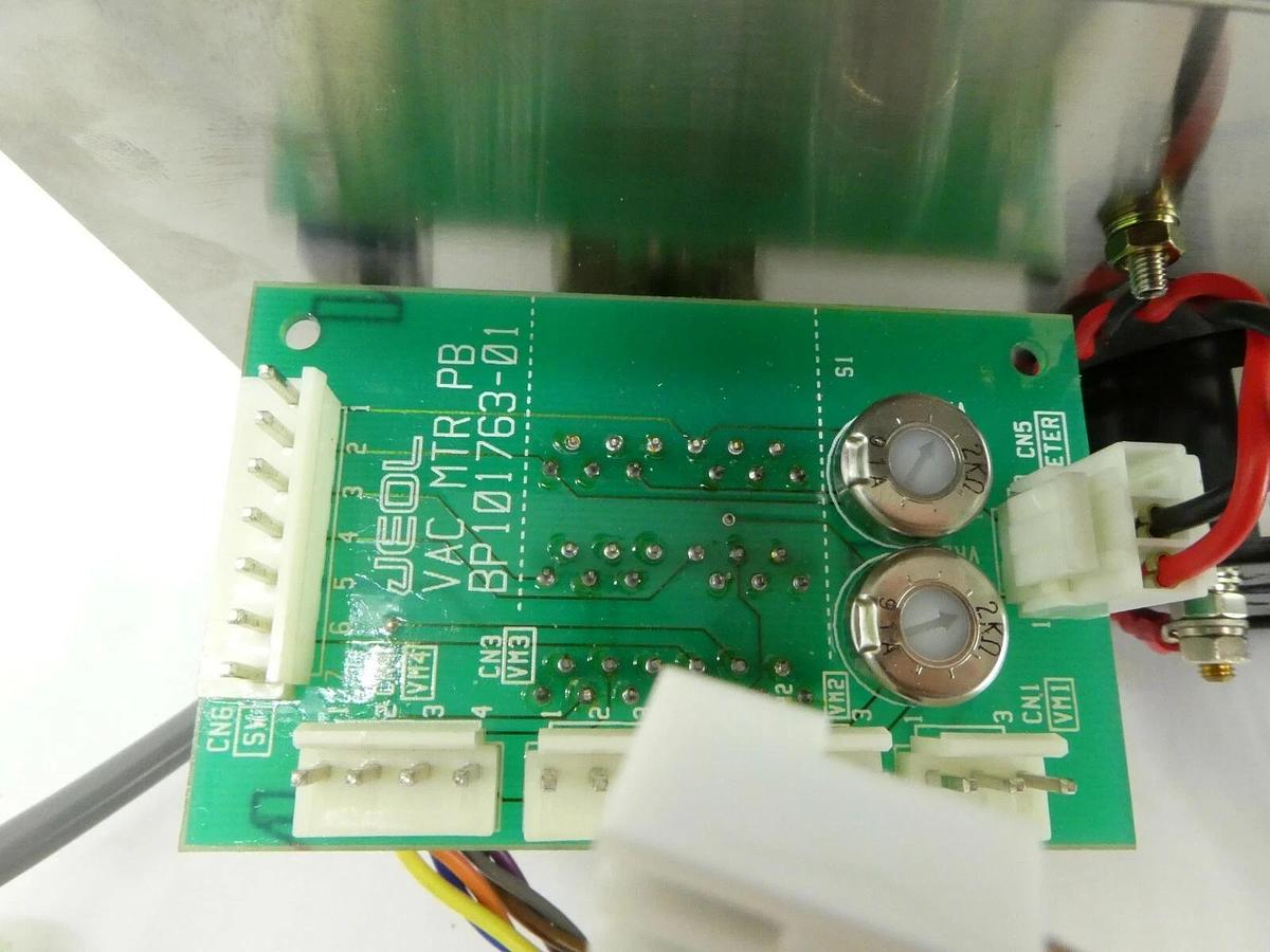 Used JEOL Stage Vacuum Control Panel BP102002-00 BCD-PIN/SW PB JWS-7555S SEM Working