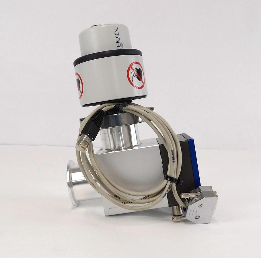 Used VAT 21632-KA11-AAE2 Pneumatic Angle Valve with Inficon 351-011 MPG400 Working