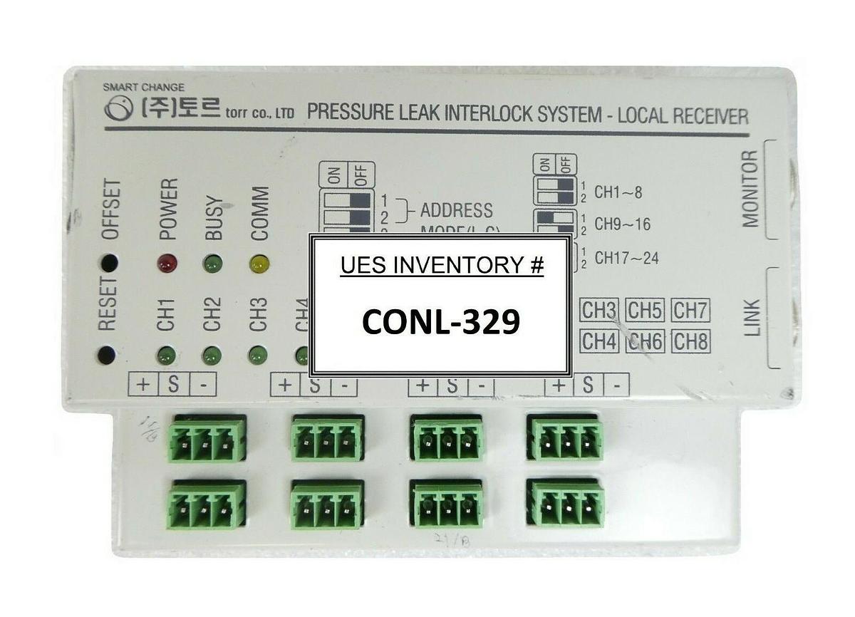 Used Torr PLI-9100 Pressure Leak Interlock System Local Receiver Working Surplus
