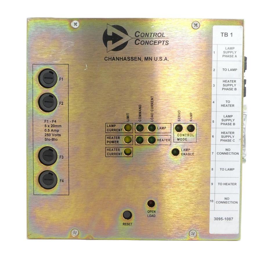 Used Control Concepts 3095-1087 SCR Power Controller AMAT 0190-41535 Working Surplus