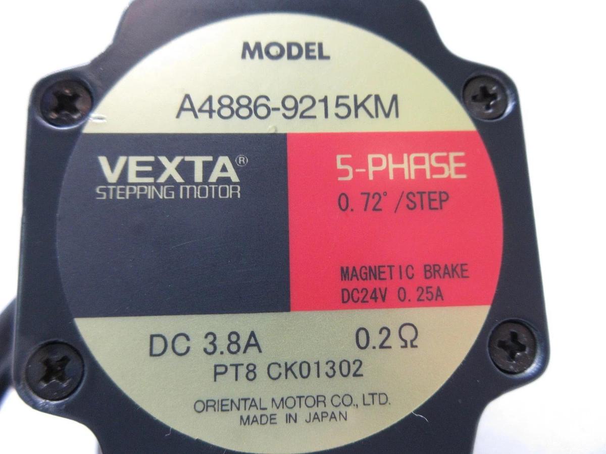 Used Oriental Motor A4886-9215KM 5-Phase Stepping Motor VEXTA Reseller Lot of 2 Used