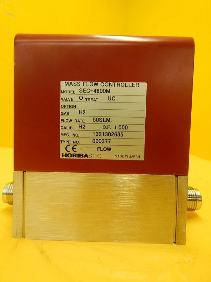 Used Horiba STEC SEC-4600M Mass Flow Controller SEC-4600 50 SLM H2 Used Working
