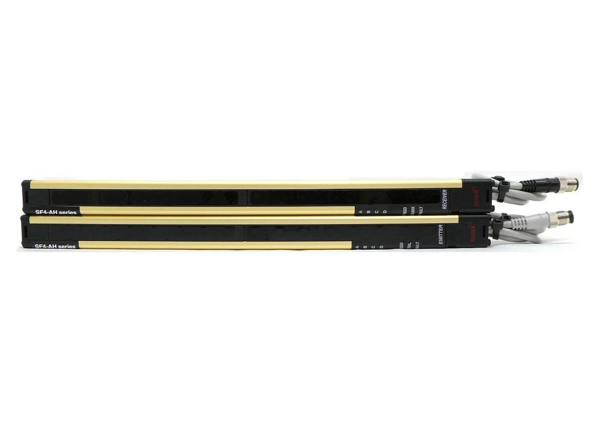 Used Sunx SF4-AH16 Light Curtain Emitter and Receiver Set SF4-AH Series Working