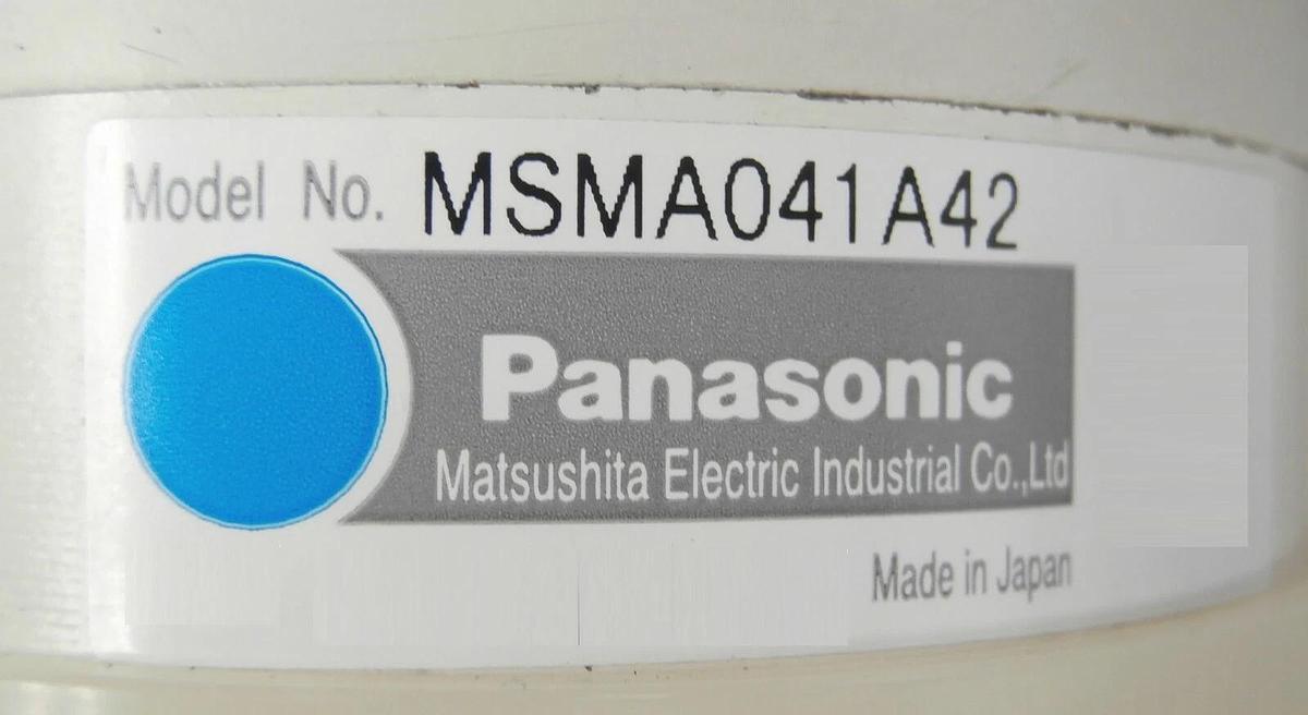 Used Panasonic MSMA041A42 AC Servo Motor with Gearhead MSMA041A1F Working Spare