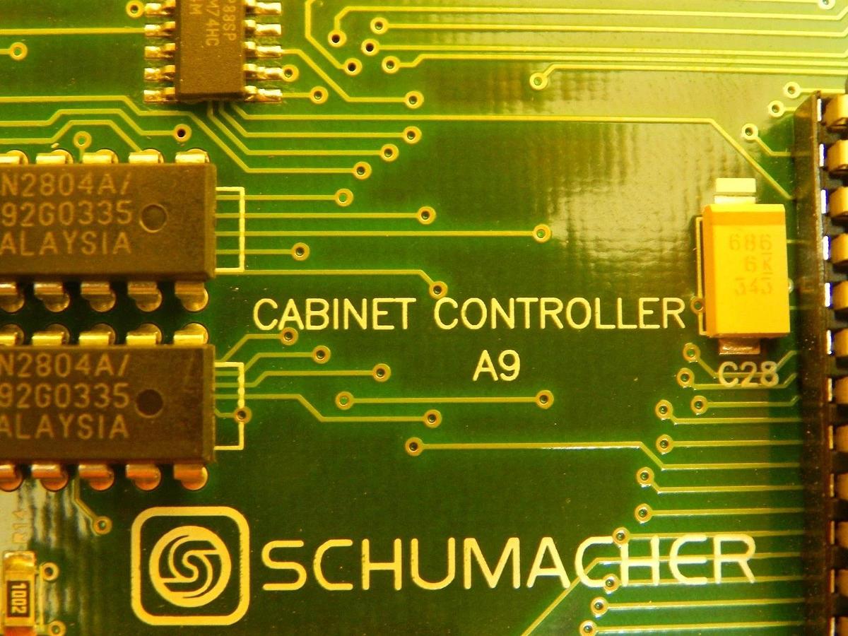 Used Schumacher 1730-3003 Cabinet Controller PCB Card 1731-3003 Working
