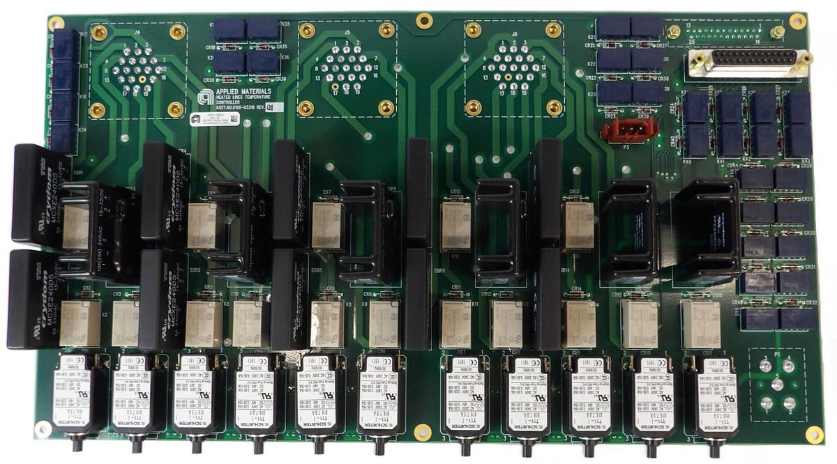 Used AMAT Applied Materials 0100-03318 Heated Lines Temperature Controller PCB New