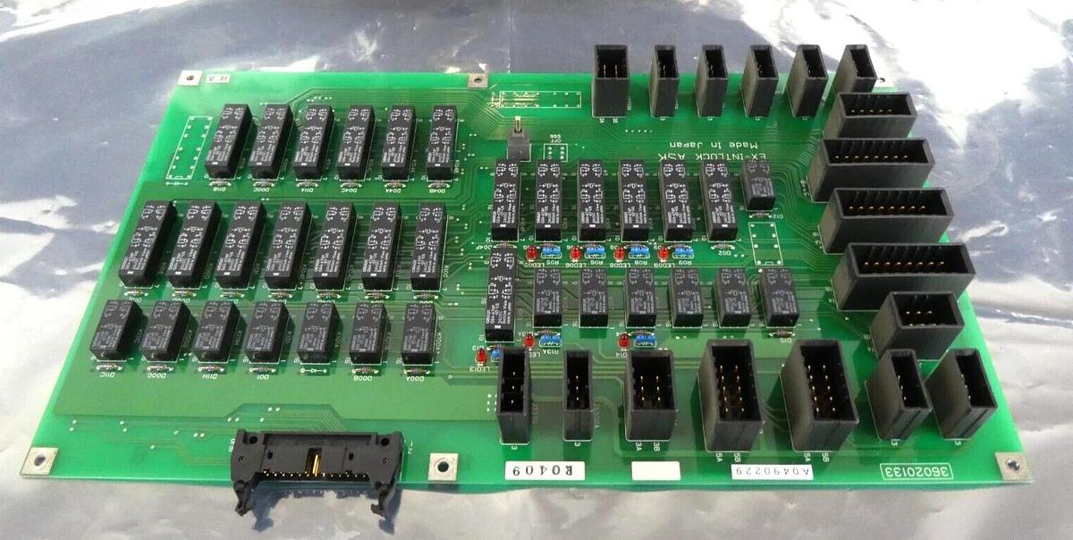 Used Nikon 36020133 EX-Intlock ASK Interface Board PCB NSR-S205C System Working Spare
