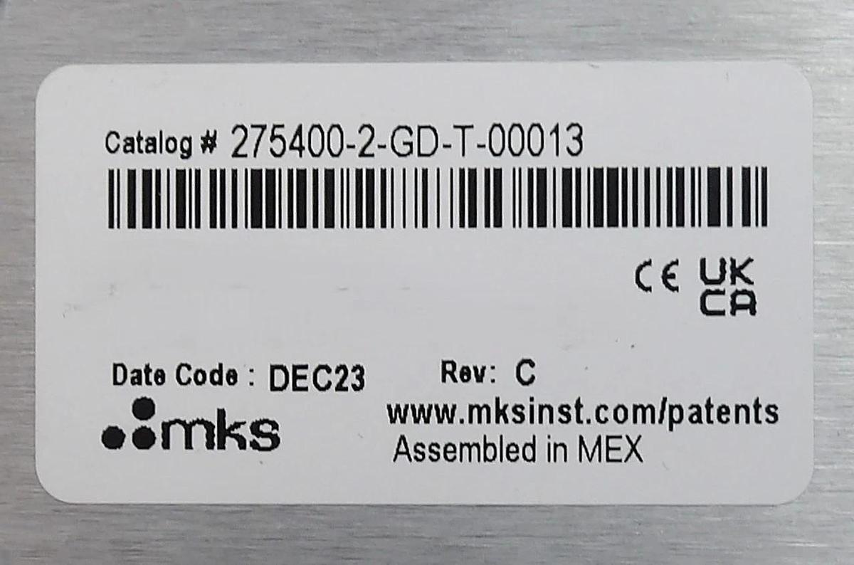 MKS Granville-Phillips 275400-2-GD-T00013 Mini-Convectron Gauge New Surplus