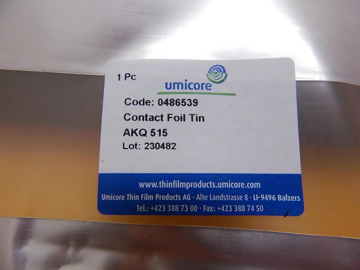 Umicore AKQ515 Planar Magnetron Sputtering Target Kit NiFe45.5 wt% New Surplus