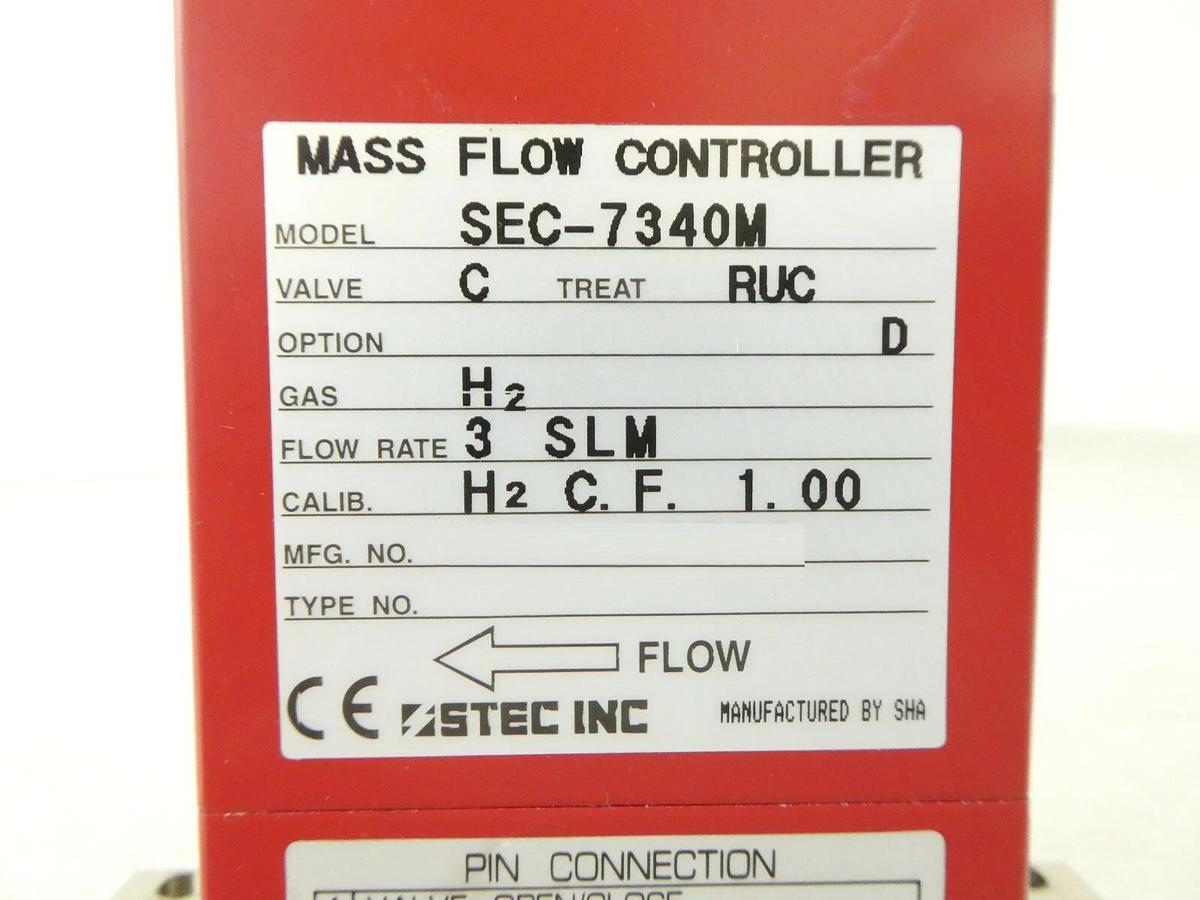 Used STEC SEC-7340M Mass Flow Controller MFC SEC-7340 3 SLM H2 Surface Mount Working