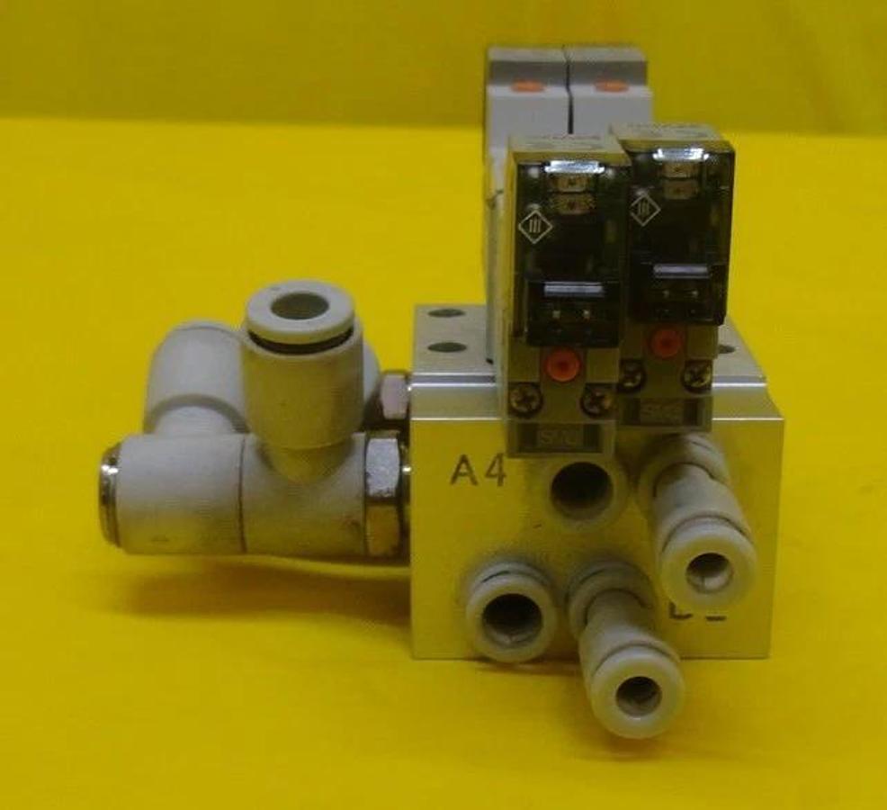 Used SMC SS5Y3-41-02-C6F-Q Pneumatic Manifold Z-4257 Used Working