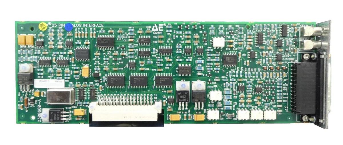 Used AE Advanced Energy 2300680-A 25 Pin Analog Interface PCB Card 1310001 Working