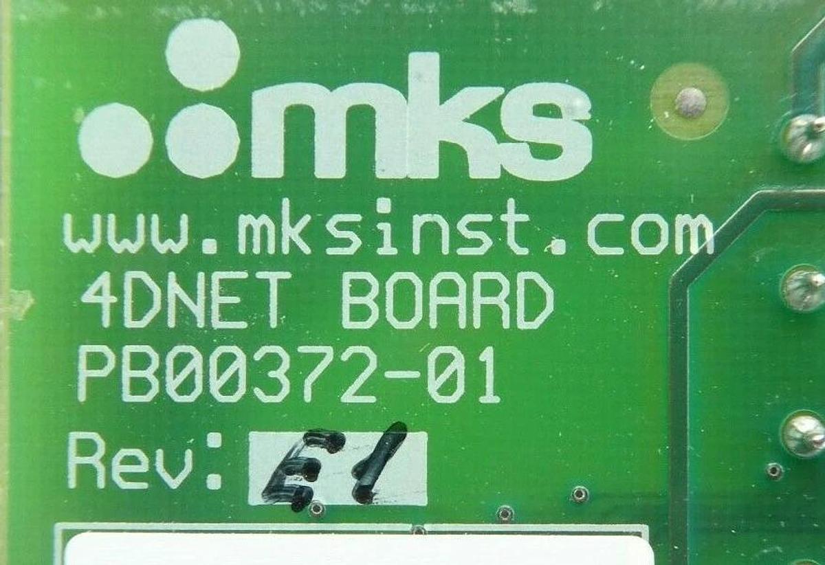 Used MKS Instruments PB00372-01 Backplane PCB 4DNET BOARD AMAT Working Surplus