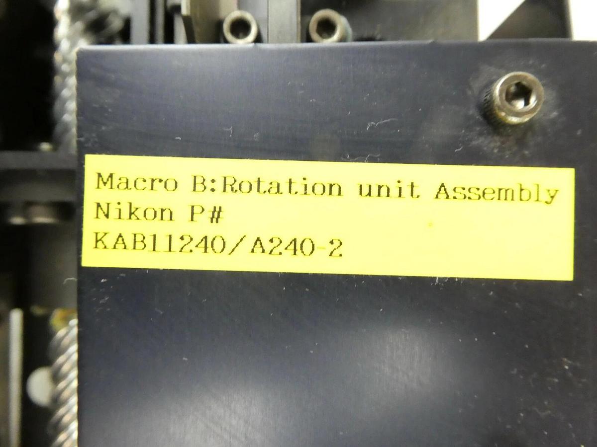 Used Nikon KAB11240/A240-2 Rotation Unit Assembly OPTISTATION 7 Loose Motor As-Is