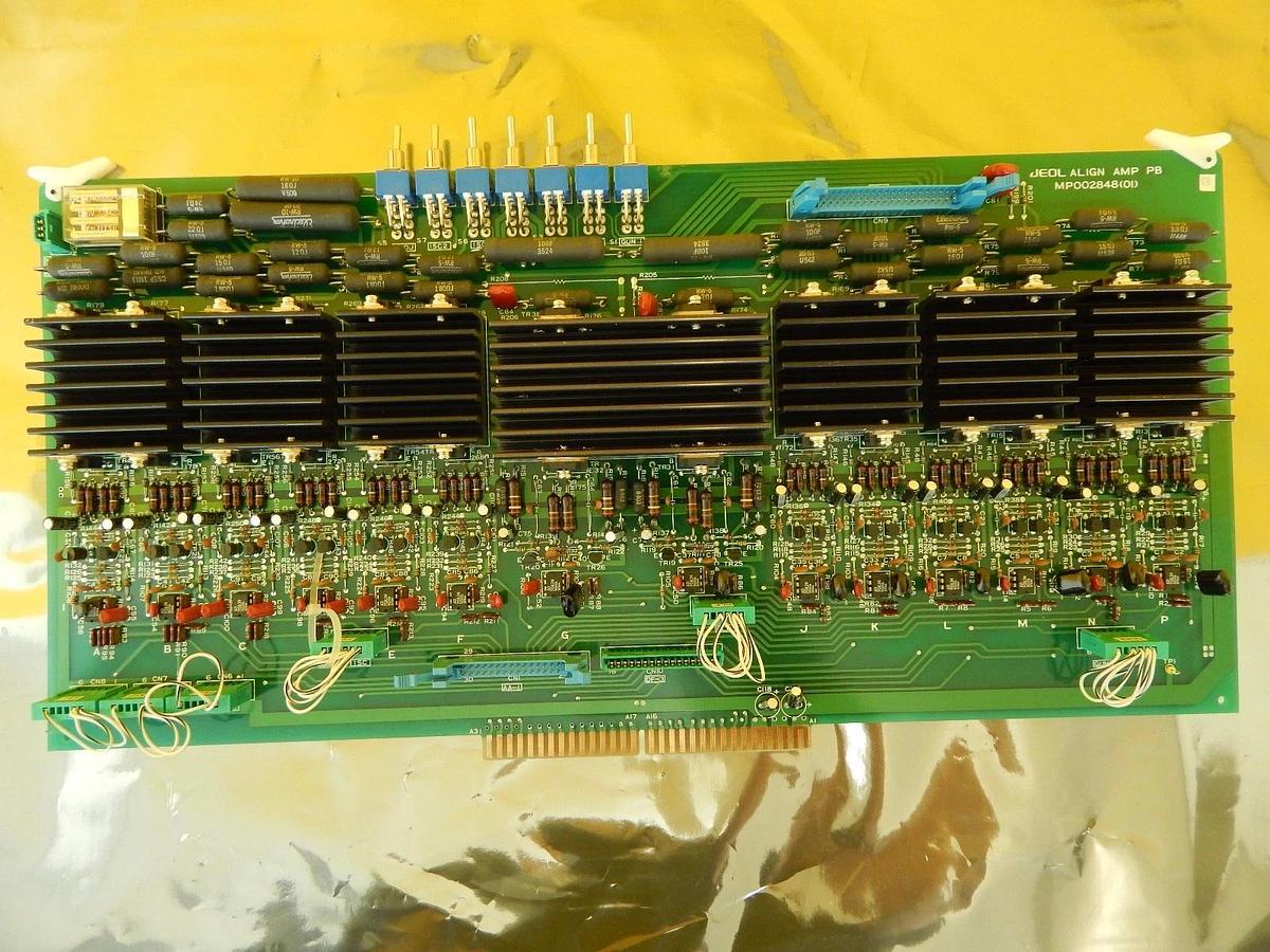 Used JEOL MP002848(01) ALIGN AMP PB PCB Card KI JEM-2010F TEM Working