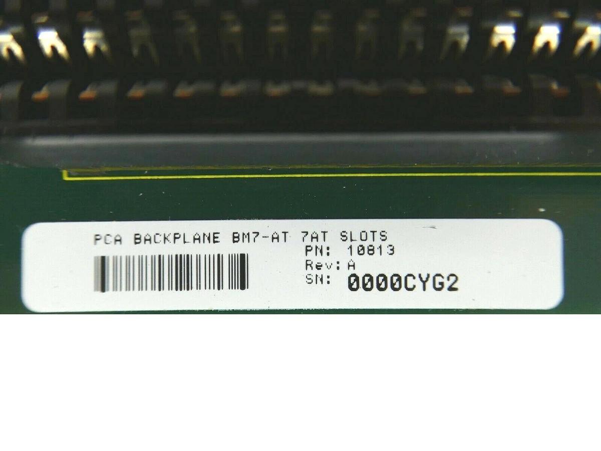 Used Texas Microsystems 10813 PCA Backplane PCB BM7-AT 7AT Slots SVG 90S DUV Spare