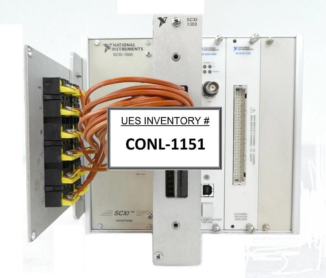 Used National Instruments SCXI-1000 Signal Conditioning Module SCXI-1600 SCXI-1125