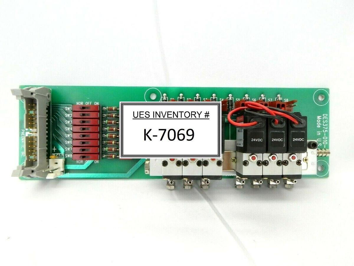 Used TECO Pneumatic DES375-010-8 6-Port Pneumatic Manifold Board PCB HA010E1 Working