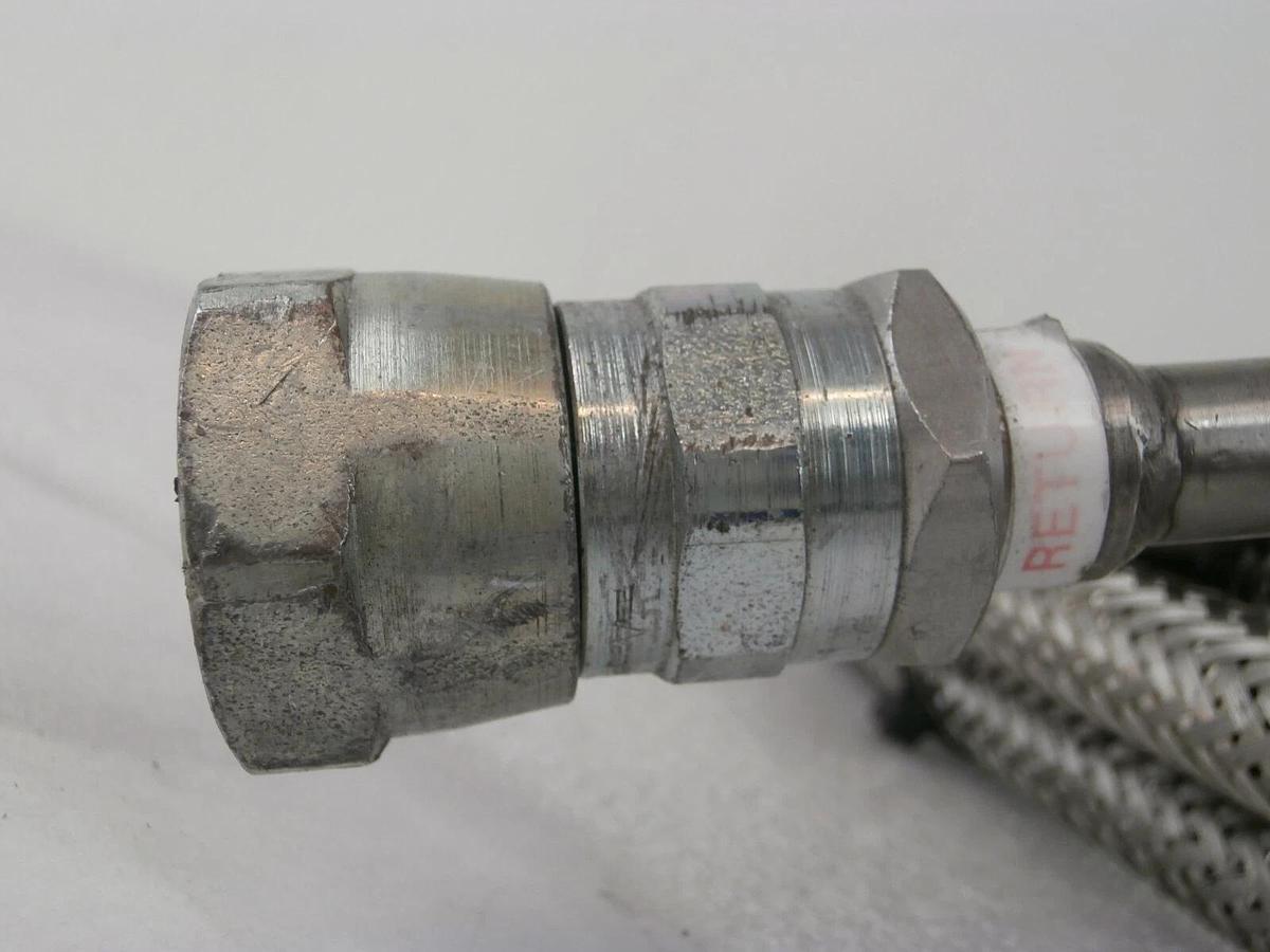 Used CTI-Cryogenics 8081271 Cryopump Supply and Return CryoLine Set of 2 Working