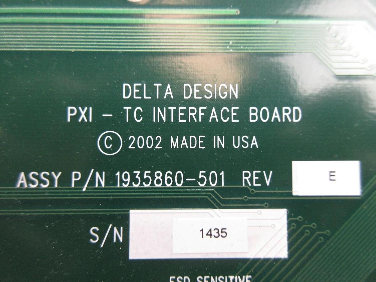 Used Delta Design 1935860-501 PXI-TC Interface Board PCB Rev. E Summit ATC Used