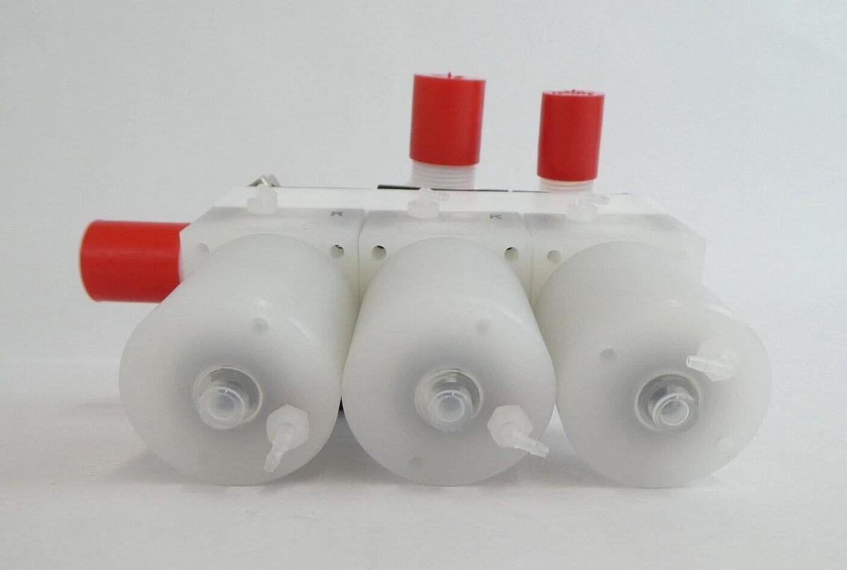 Semitool V0304FS-3PB-098 ASM 3 Stage Valve 1/2 Manifold 3/8 PVD New Surplus