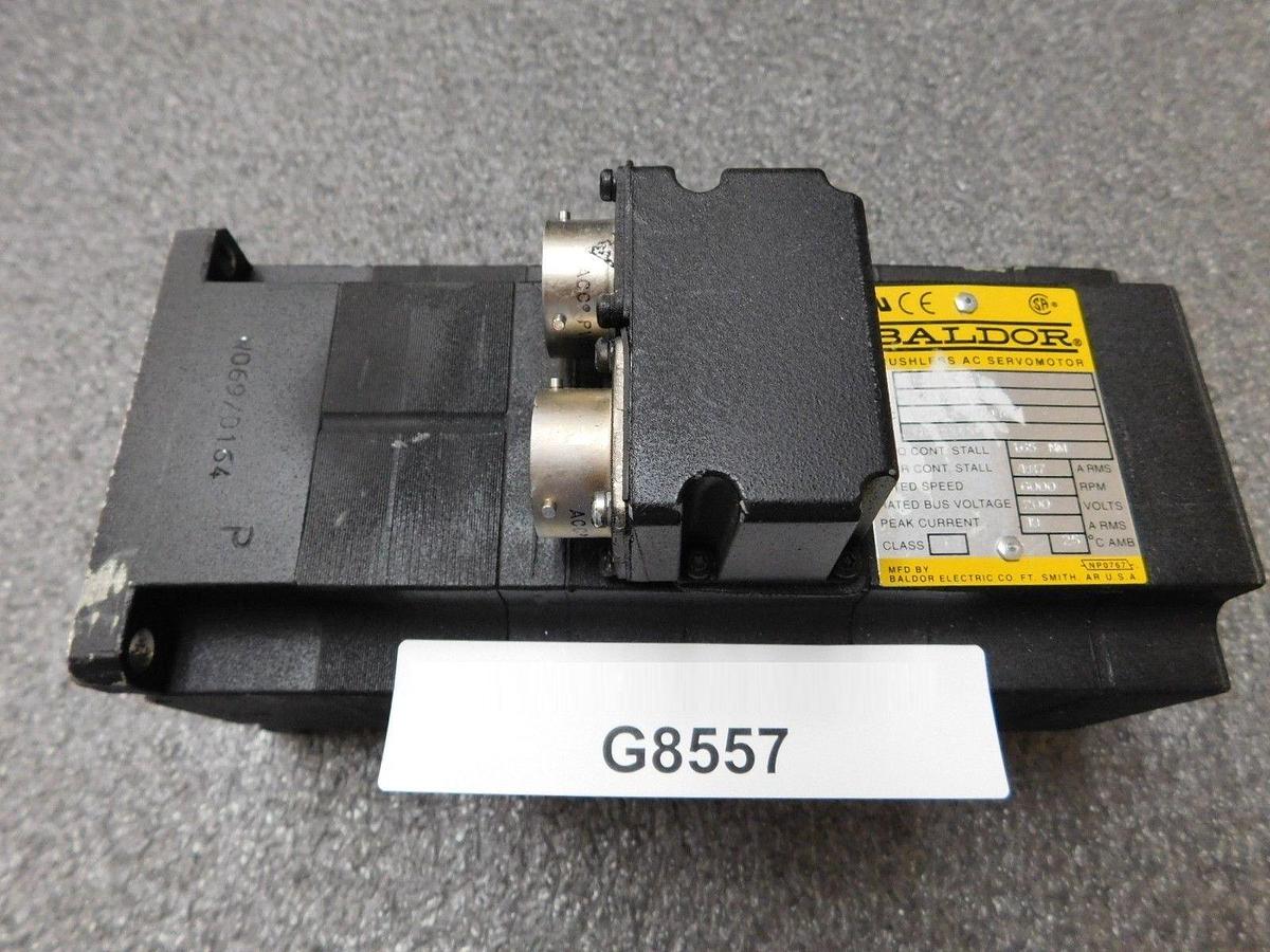 Used BALDOR W069/0164 D121124 02 Brushless AC Servo Motor Used Working