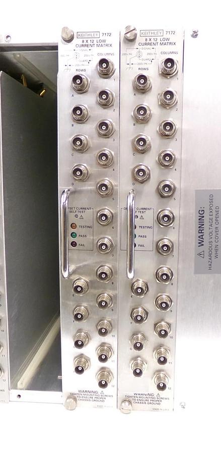 Used Keithley 707 Switching Matrix Mainframe with 7172 8x12 Low Current Working