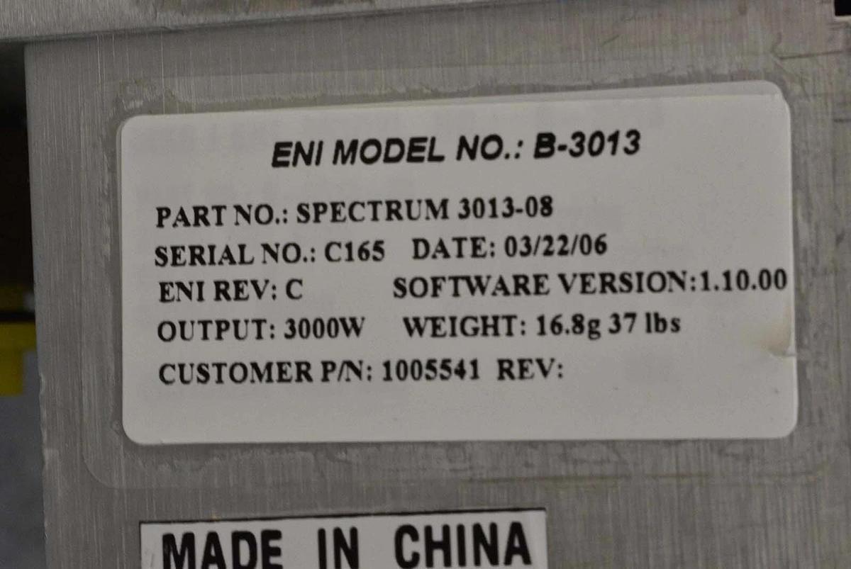 Used Spectrum B-3013 ENI Power Systems 3013-08 RF Generator 1005541 Spare Surplus