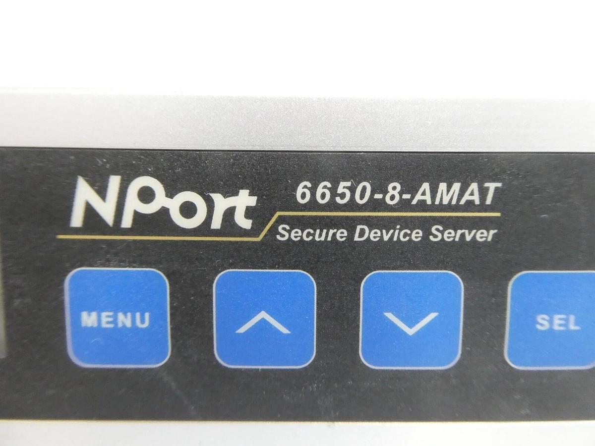 Used Moxa NPort 6650-8 16-Port Terminal Server AMAT 0190-33980 Working Surplus