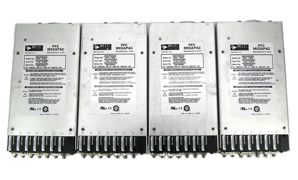 Used Vicor WP5-77567 Power Supply MegaPAC AMAT 1140-01576 Reseller Lot of 4 Working