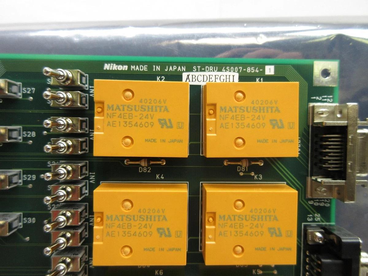 Used Nikon 4S007-854-1 Power Supply Relay Board PCB ST-DRU NSR-S204B Used Working