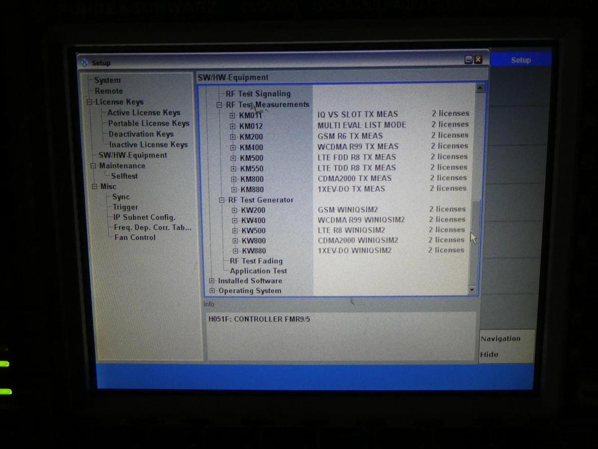 Used Rohde & Schwarz 1201.0002K50 Wideband Radio Comm Tester CMW 500 V 3.7.40