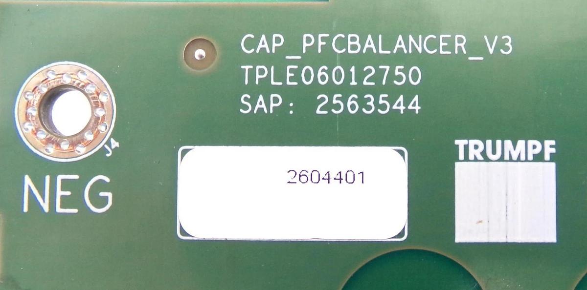 Used Trumpf Huttinger 2604401 PCB CAP PFCBALANCER V3 TruPlasma Lot of 2 Working