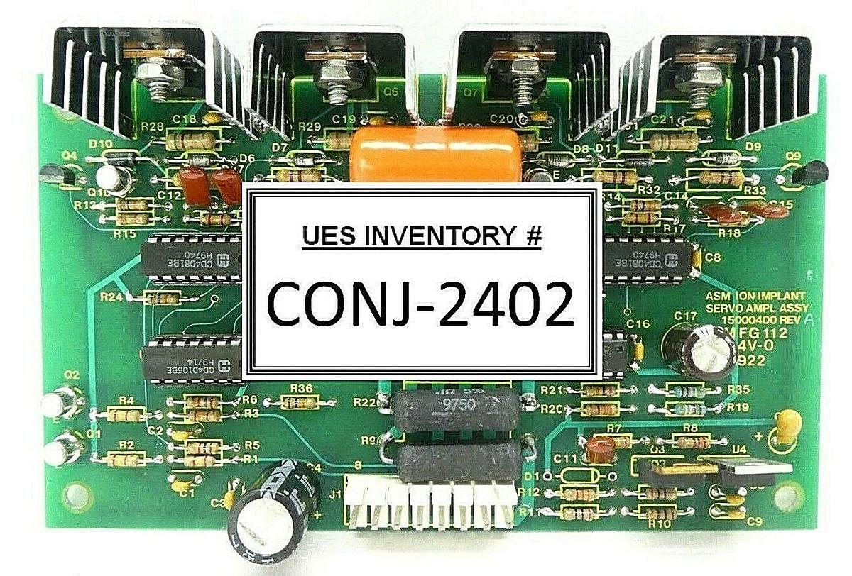 Used Varian Semiconductor VSEA E15000400 ASM Ion Implant Servo Amplifier PCB Rev. A