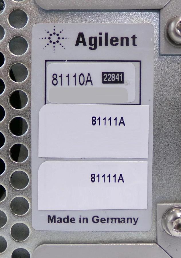 Used Agilent 81110A Pulse Pattern Generator 165/330 MHz with 81111A Modules Untested