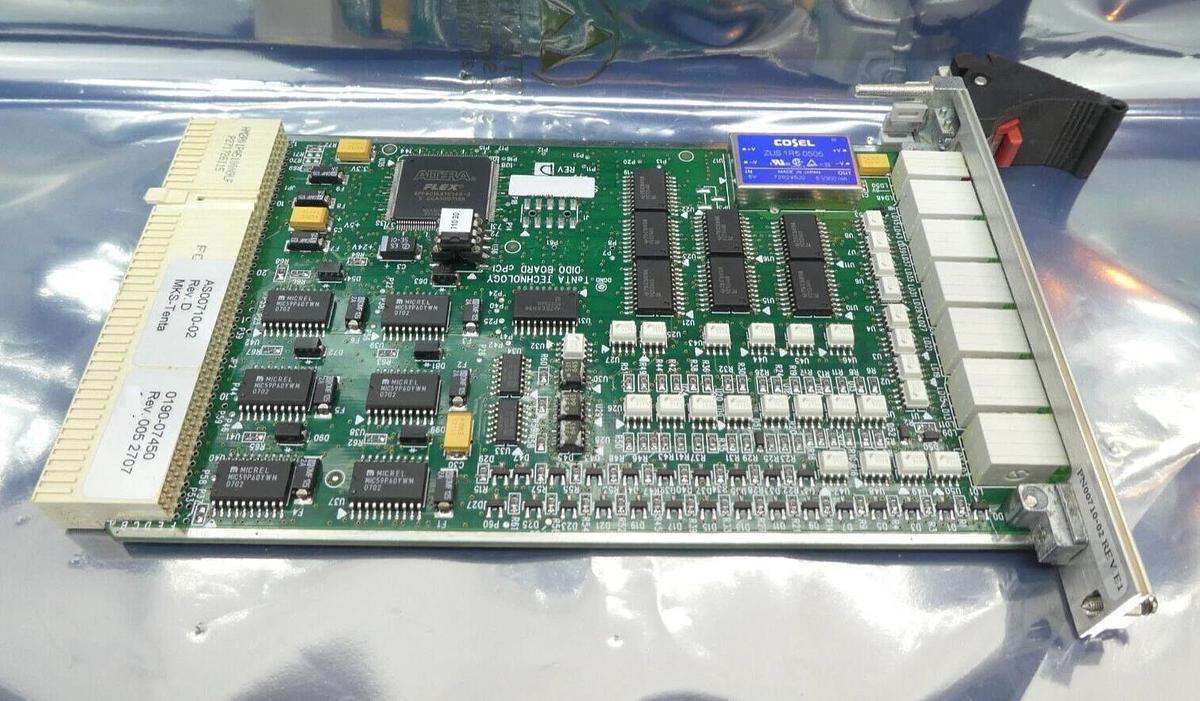 Used MKS Instruments TeNTA AS00710-02 Digital I/O PCB Card AMAT 0190-07450 Working