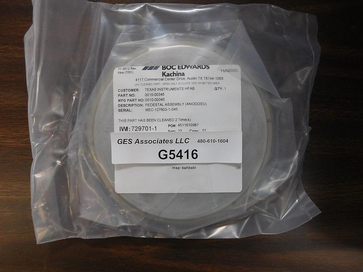 Refurbished AMAT Applied Materials 0010-00345 150mm Pedestal Assembly Anodized Refurbished