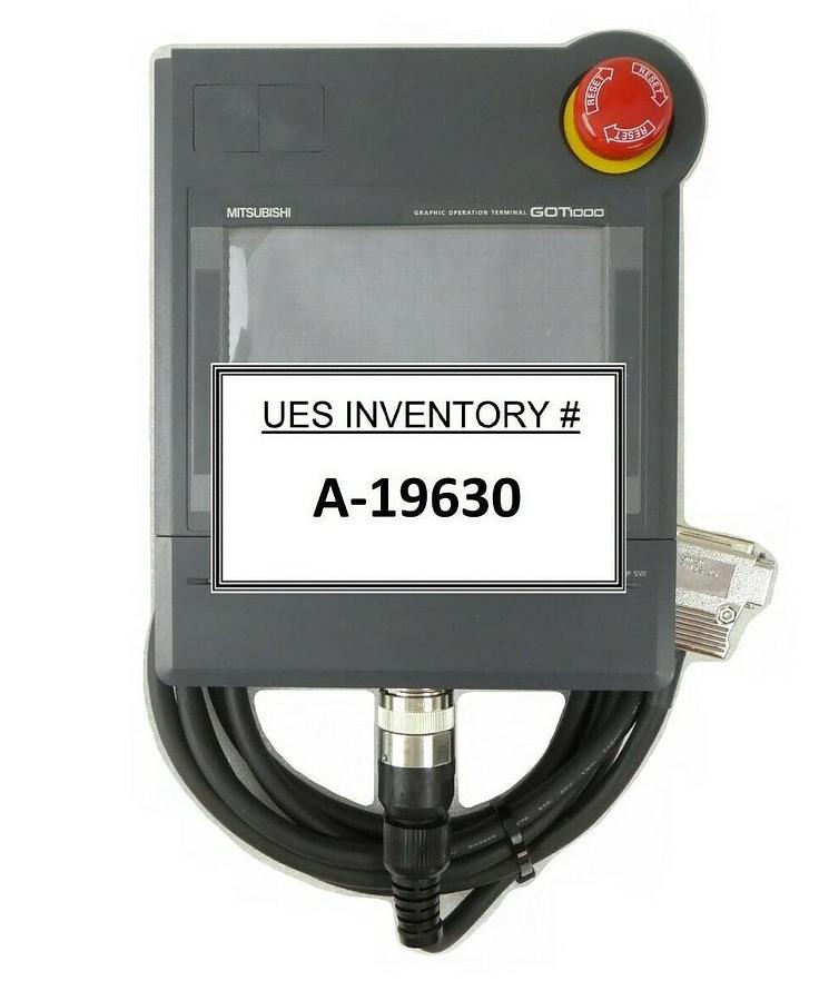 Used Mitsubishi GT1155HS-QSBDTL1 Graphic Terminal and Cable Set Rudolph F30 Working