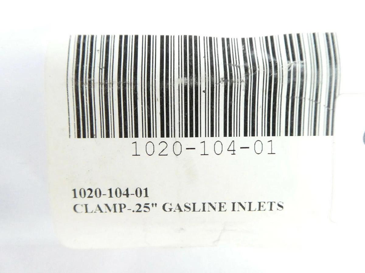 ASM 1020-104-01 Clamp .25" Gasline Inlets Reseller Lot of 6 New Surplus