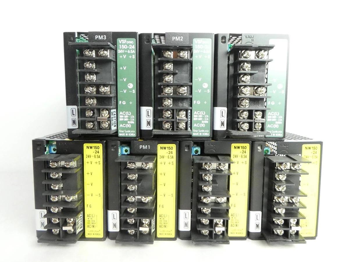 Used Fine Suntronix NW150-24 Power Supply VSF(NW)150-24 Reseller Lot of 7 Used