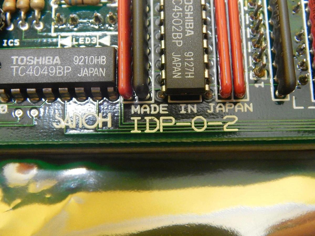 Used Sanoh IDP-0-2 Start Stop Keypad Board PCB Screen SC-W60A-AV Used Working