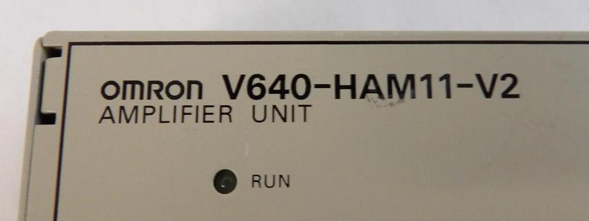Used Omron V640-HAM11-V2 Amplifier Unit Assembly V640 Series Working Spare