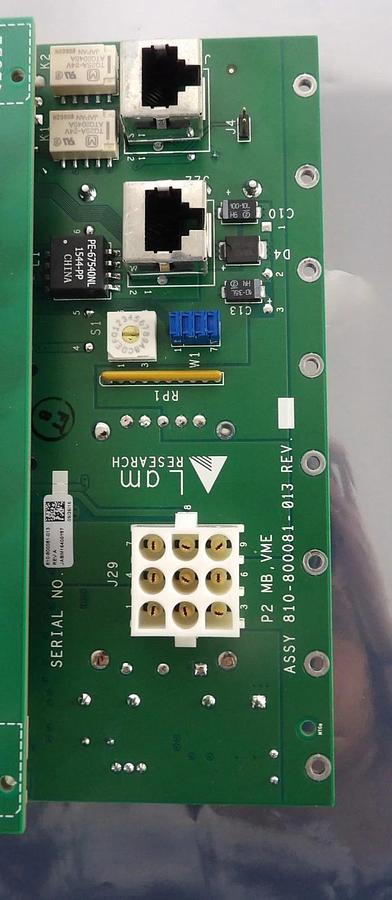 Used Lam Research 810-800081-013 VME Breakout Interface PCB 810-800082-018 Working