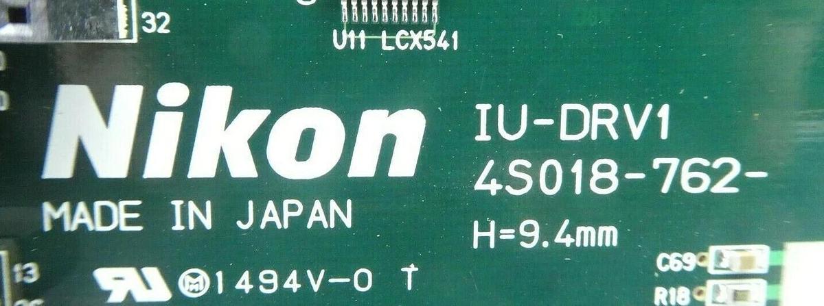 Used Nikon 4S018-762 Driver PCB IU-DRV1 NSR FX-601F FPD Lithography System Working