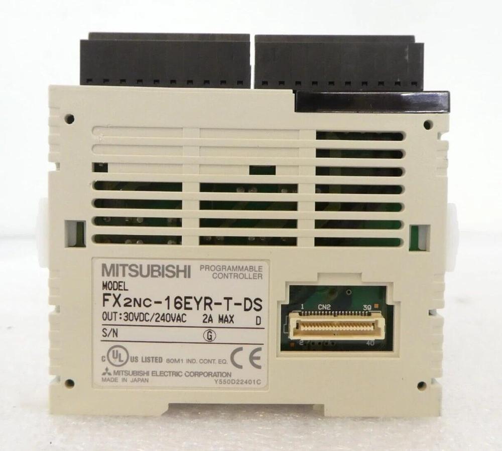 Used Mitsubishi MELSEC PLC Control Assembly FX3UC-32MT/D FX2NC-16EYR-T-DS FX3U Spare