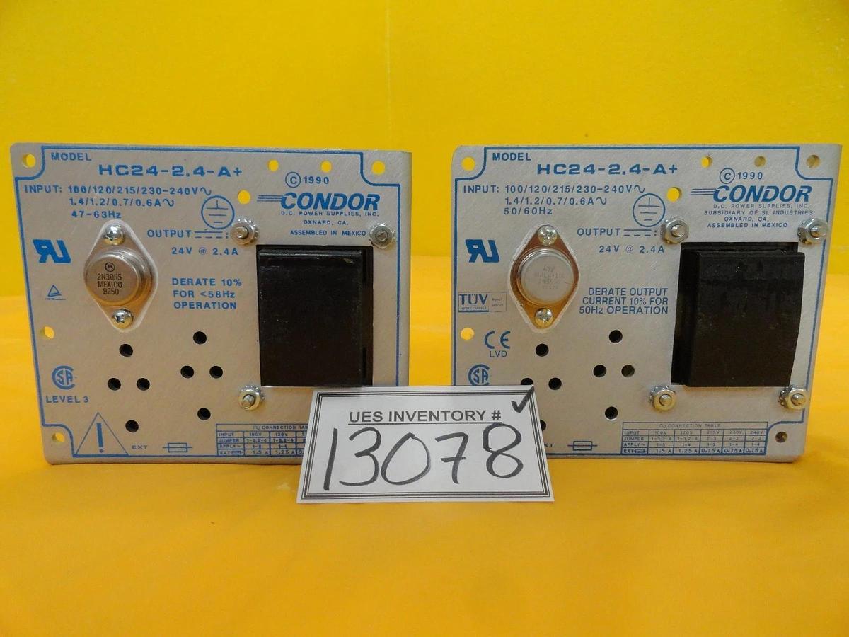 Used Condor HC24-2.4-A+ Power Supply Reseller Lot of 2 Used Working
