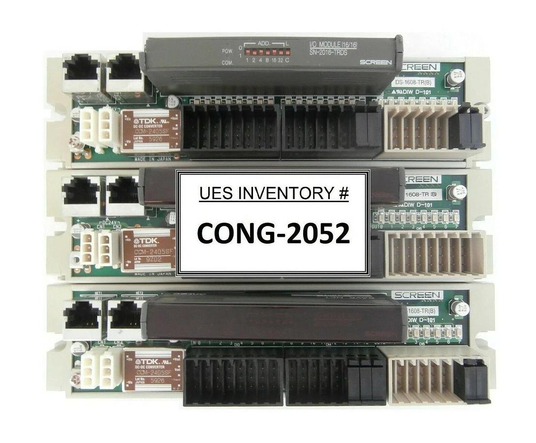 Used DNS Dainippon Screen DS-1608-TR (B) I/O Module PCB SN-2016-TRDS Lot of 3 FC-3000