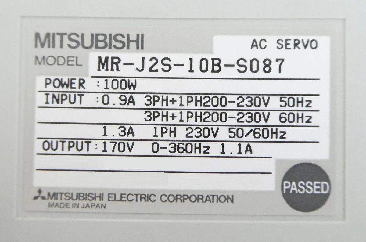 Used Mitsubishi MR-J2s-10B-S087 AC Servo Driver PLC MELSERVO Lot of 4 Working Surplus