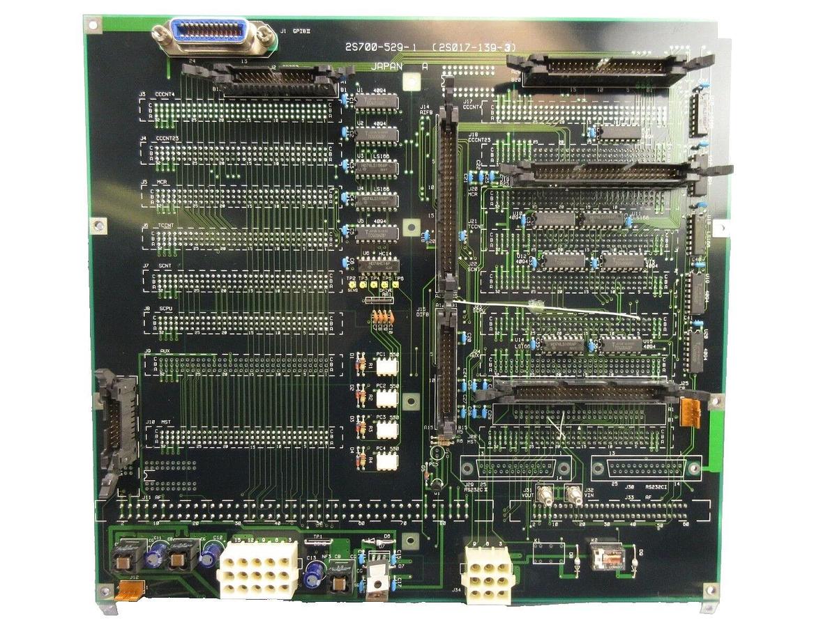 Used Nikon Precision 2S700-529-1 GPIBII Backplane Board PCB 2S017-139-3 NSR Working