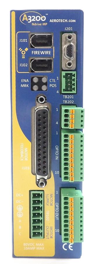 Used Aerotech NdriveMP10-IO Networked Digital Servo Amplifier A3200 MP Working